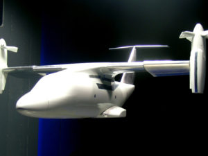 ERICA tiltrotor force model (in airplane mode)
