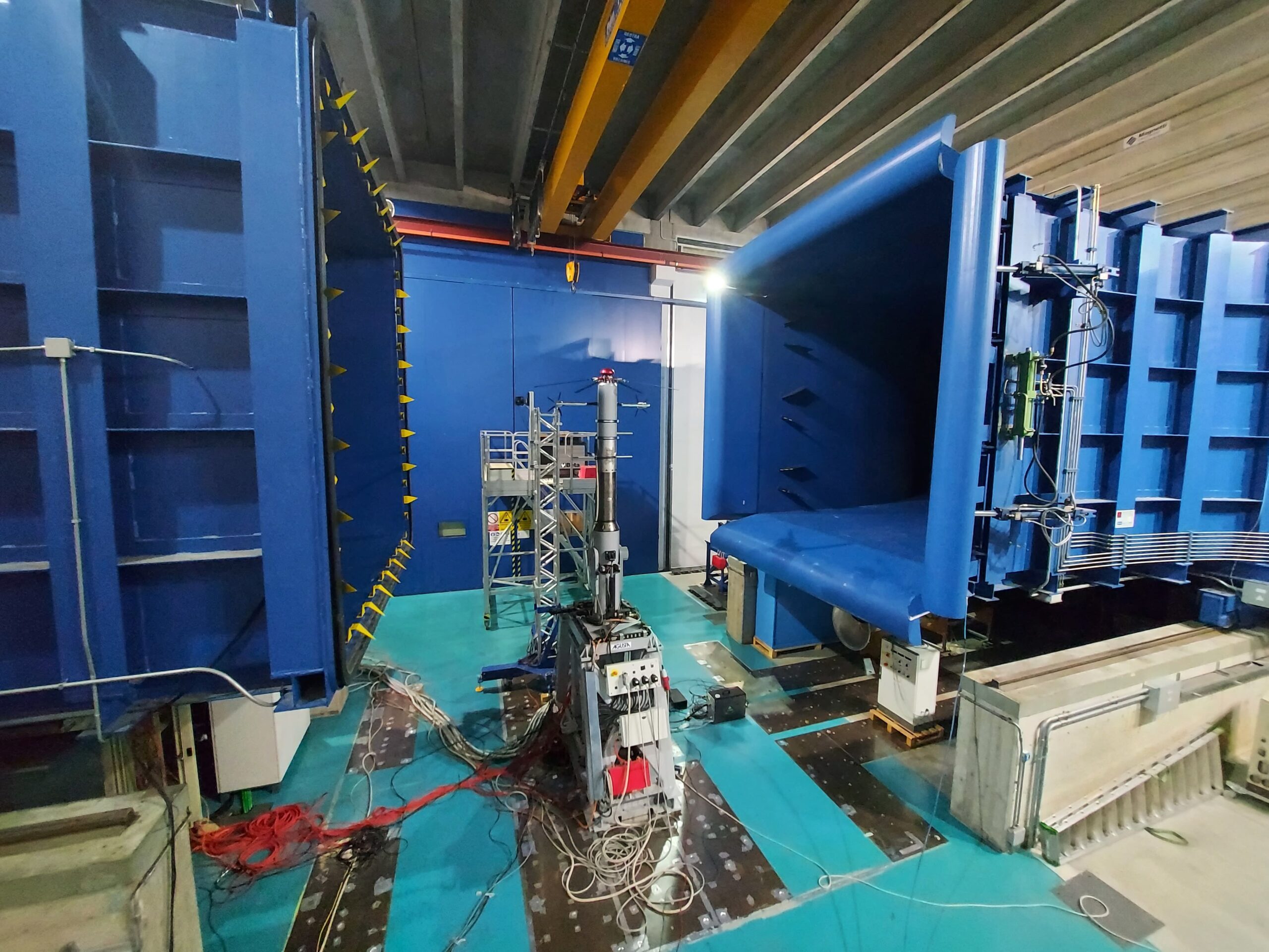 Open jet  test section